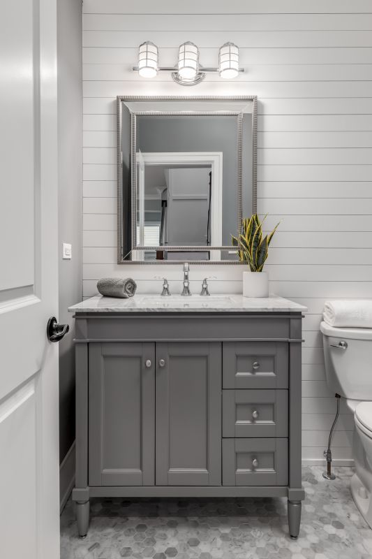 Modern Vanity and Lighting